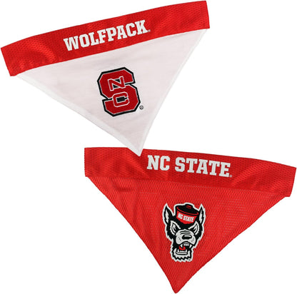 Pets First Collegiate Pet Accessories, Reversible Bandana, North Carolina State Wolfpack