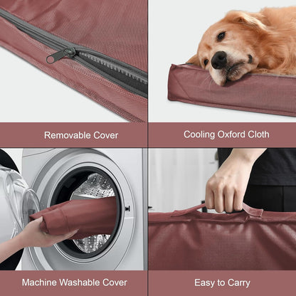 Orthopedic Dog Bed for Large Dogs, Big Waterproof Washable Dog Bed for Large Sized Dogs with Egg