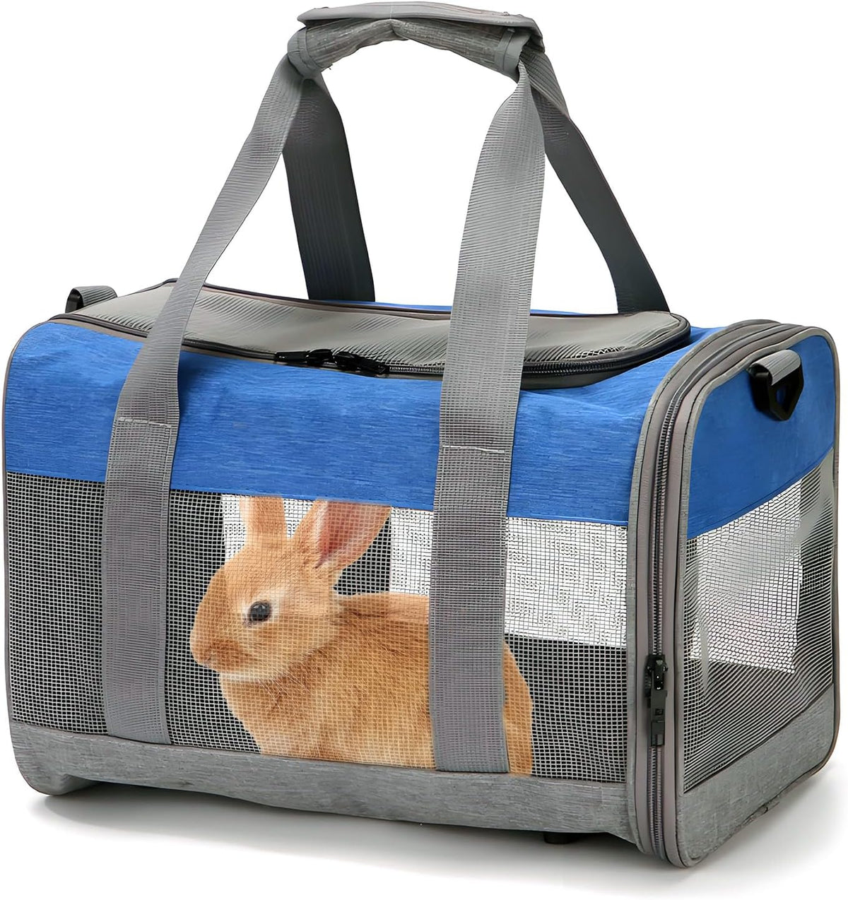 PINVNBY Bunny Carrier for Travel Camping Outdoor, Small Pet Carrier, Guinea Pig Carrier, Breathable