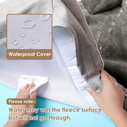 EHEYCIGA Orthopedic Dog Bed for Small Dogs, Waterproof Memory Foam Small Pet Beds with Sides