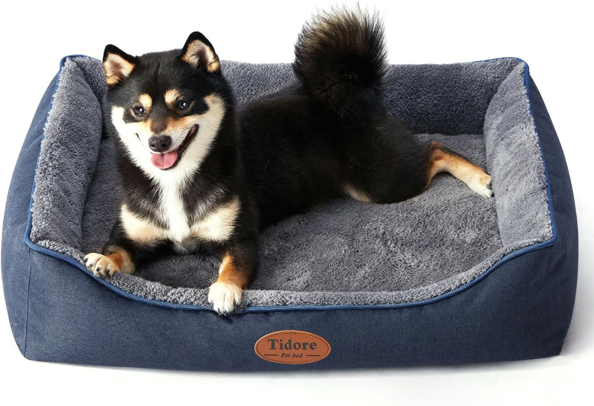 Orthopedic Dog Beds for Medium Dogs, Durable Egg Crate Foam Sofa Dog Bed wit Washable Removable