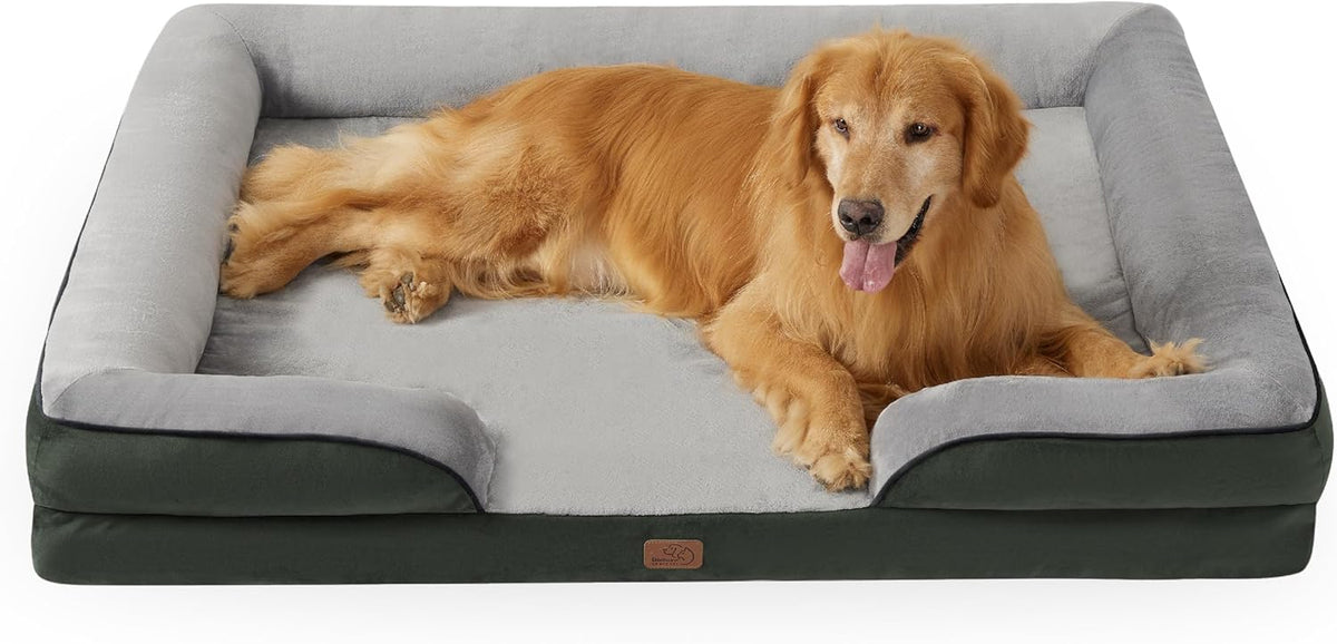 Bedsure XXL Orthopedic Dog Bed for Extra Large Dogs - Waterproof Giant Dog Cat Bed, Comfort Dogs