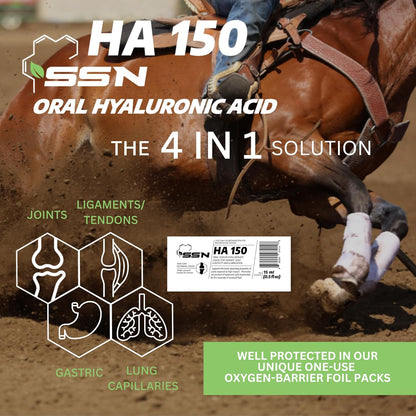 SSN HA 150 - 4 In 1 Horse Supplement - 60 Servings - Equine Joint, Gastric, Ligament/Tendon, Lung
