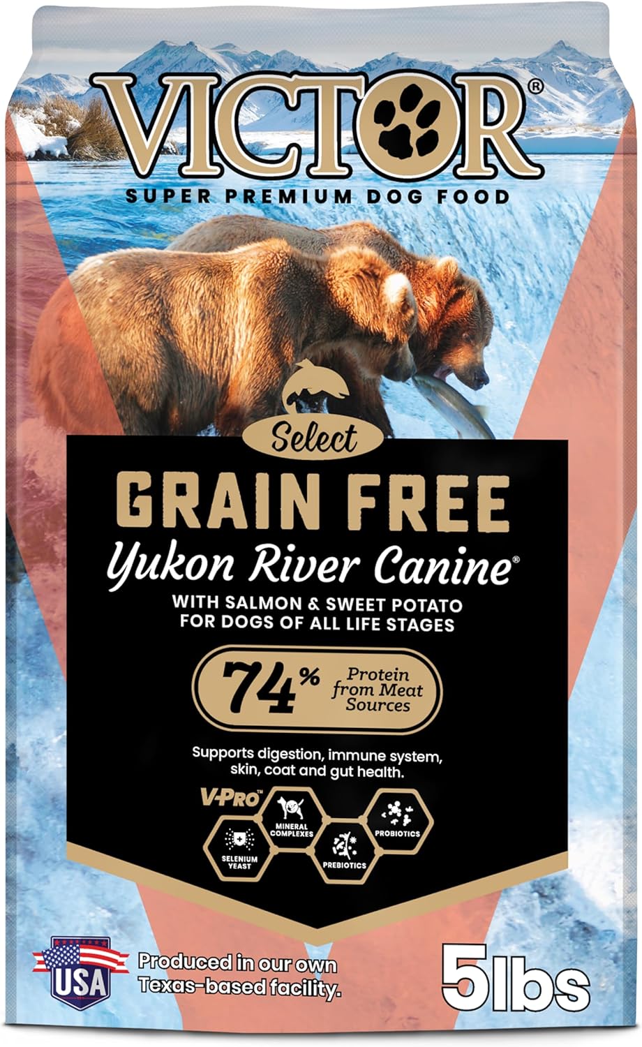 VICTOR Super Premium Dog Food – Grain Free Yukon River Canine – Supports Immune & Digestive Health