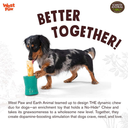 WEST PAW Funnl Dog Chew Toy - Interactive Treat Toys for Dogs - Toy Fillable with Earth Animal