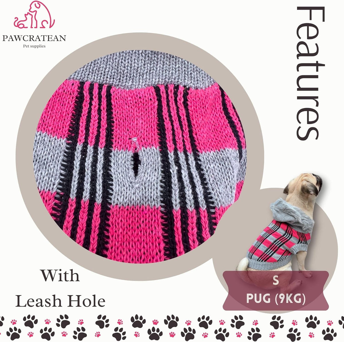Cute Sweater for Dogs and Cats Soft Flannel Pet Outfit Warm and Cozy Animal Hoodie Small to Large