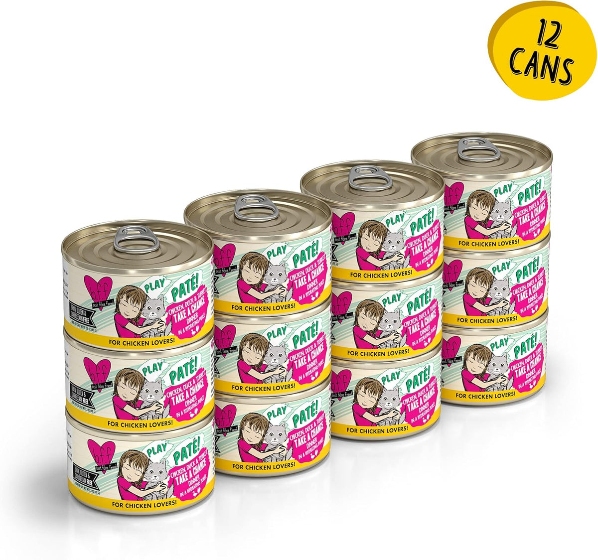 Weruva B.F.F. Play - Best Feline Friend Paté Lovers, Aw Yeah!, Chicken, Duck & Turkey Take a Chance