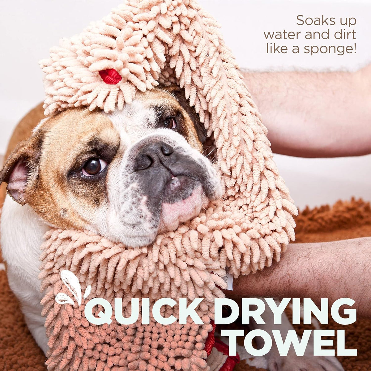 Soggy Doggy Super Shammy Dog Towel - Microfiber Chenille Towel for Drying Dogs and Cleaning Paws