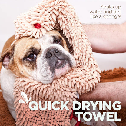 Soggy Doggy Super Shammy Dog Towel - Microfiber Chenille Towel for Drying Dogs and Cleaning Paws