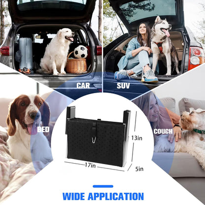 Niubya Portable Folding Dog Stairs for Cars, SUVs, Trucks - Lightweight Pet Ramp for Large Dogs