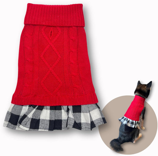 Cute Sweater for Dogs and Cats Soft Flannel Pet Outfit Warm and Cozy Animal Hoodie Small to Large