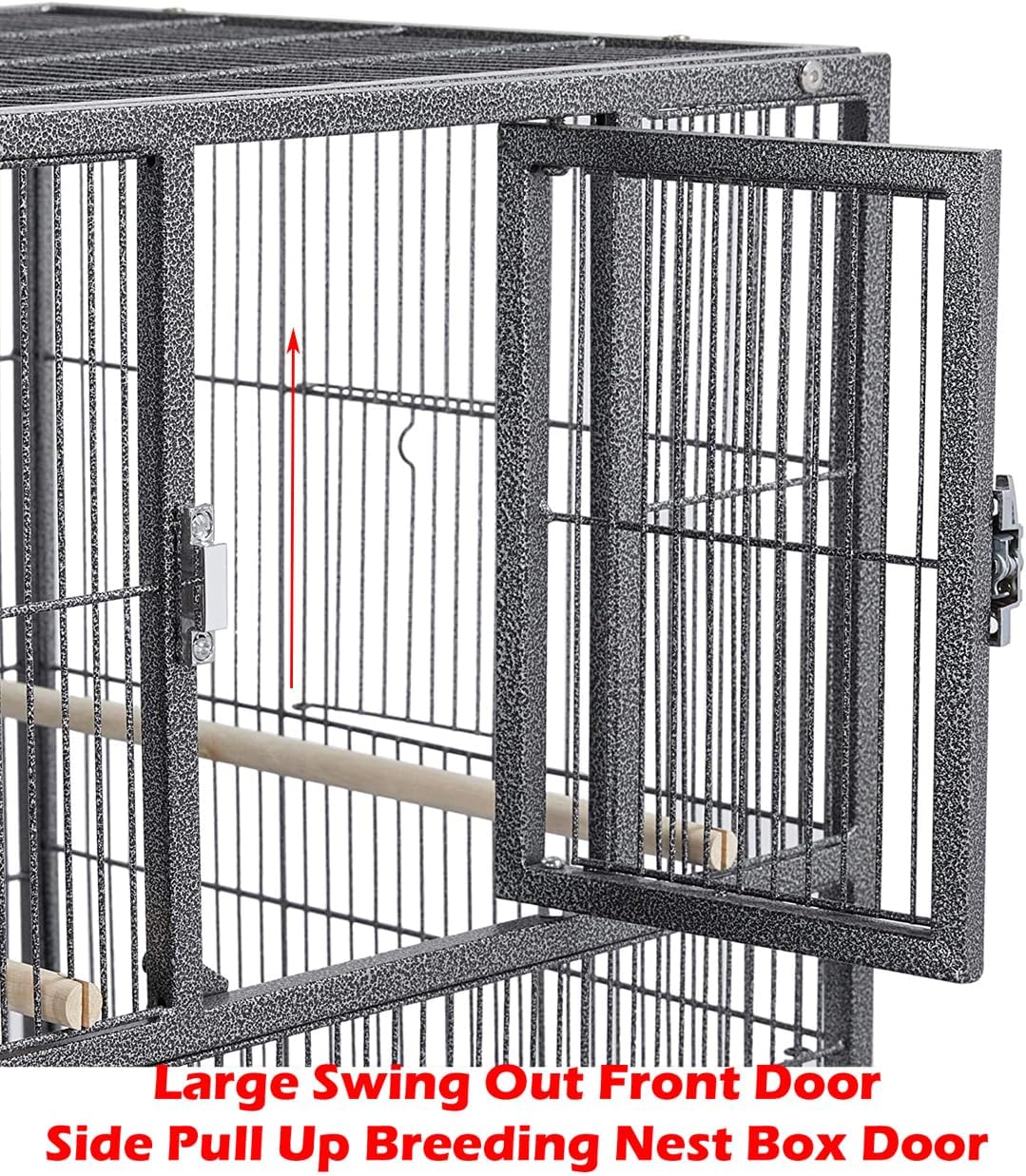 Combo Stacker Center Divided Breeder Breeding Bird Flight Double Rolling Cage for Aviaries Canaries