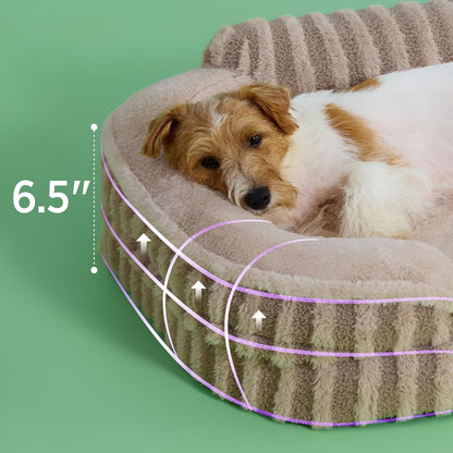 LE SURE Cute Dog Bed Medium Size Dog, Orthopedic Waterproof Medium Pet Beds with Sides, Non-Slip