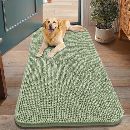 Smiry Dog Door Mat for Muddy Paws 48x30, Absorbs Moisture and Dirt Doormat, Non-Slip Washable Quick
