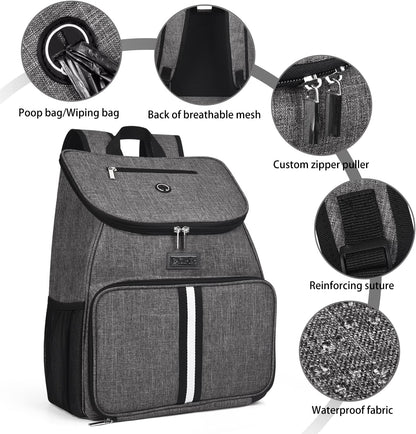 BAGLHER丨Dog Travel Bag, Airline Approved Pet Supplies Backpack, Dog Travel Backpack Accessories Set