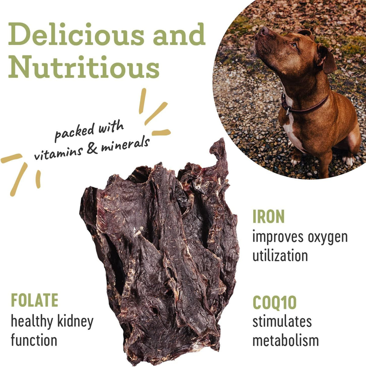 Farm Hounds - Beef Heart - Premium Natural Beef Heart Jerky For Dogs - Made From 100% Humanely