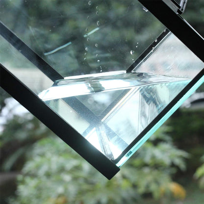 crapelles Black Small Vertical Insect GlassTerrarium, 7.8x7.8x10.8'' Reptile Tank, for Tarantula