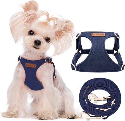 Puppytie No Pull xs Dog Harness with Multifunction Dog Leash,Soft Adjustable No Choke Escape Proof