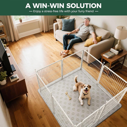 FXW Rollick Unleashed Dog Playpen for Indoor, Yard, RV Camping, 40 inch 8 Panels for Medium and