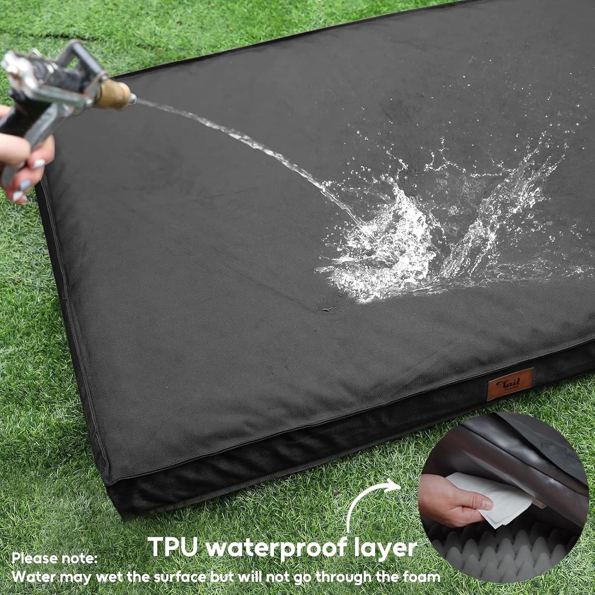 Orthopedic Dog Bed for Large Dogs, Big Waterproof Washable Dog Bed for Large Sized Dogs with Egg