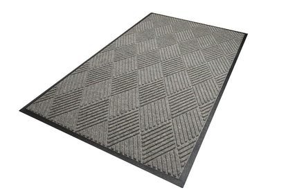 WaterHog Diamond | Commercial-Grade Entrance Mat with Rubber Border – Indoor/Outdoor, Quick Drying