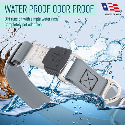 Dogline Biothane Waterproof Dog Collar with Herm Sprenger Stainless Steel Quick Release Buckle