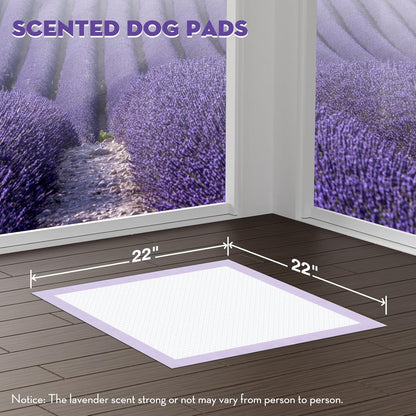 CROCI Puppy Pads 22x22in Small with Adhesive Tabs, Dog Pee Pads Absorbs Up to 3 Cups Potty