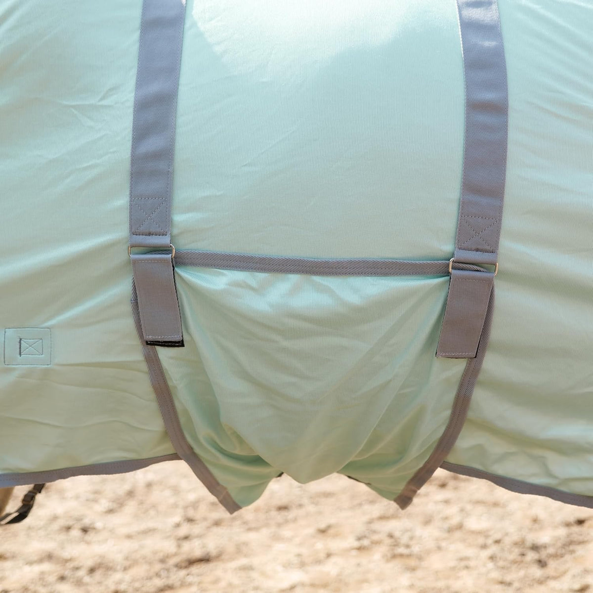 Horse Fly Sheet with Detachable Neck Cover & Belly Wrap, Adjustable Fly Sheet for Horses
