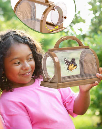 ROBUD Upgraded Kids Explorer Kit, Bug Catcher Kit with Wild Adventure Binoculars, Green Outdoor