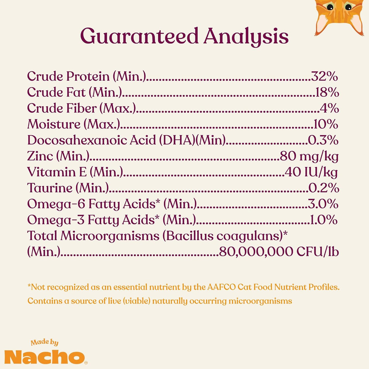 Made by Nacho Dry Cat Kibble 4lb Bag, High Protein Premium Cat Food with Freeze Dried Pieces