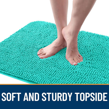 OLANLY Dog Door Mat for Muddy Paws 47x17, Absorbs Moisture and Dirt, Absorbent Non-Slip Washable