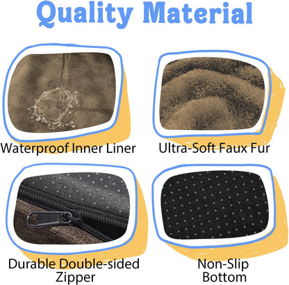 Washable Orthopedic Large Dog Bed -XL Large Dog Bed with Removable & Waterproof Cover Pet Beds with