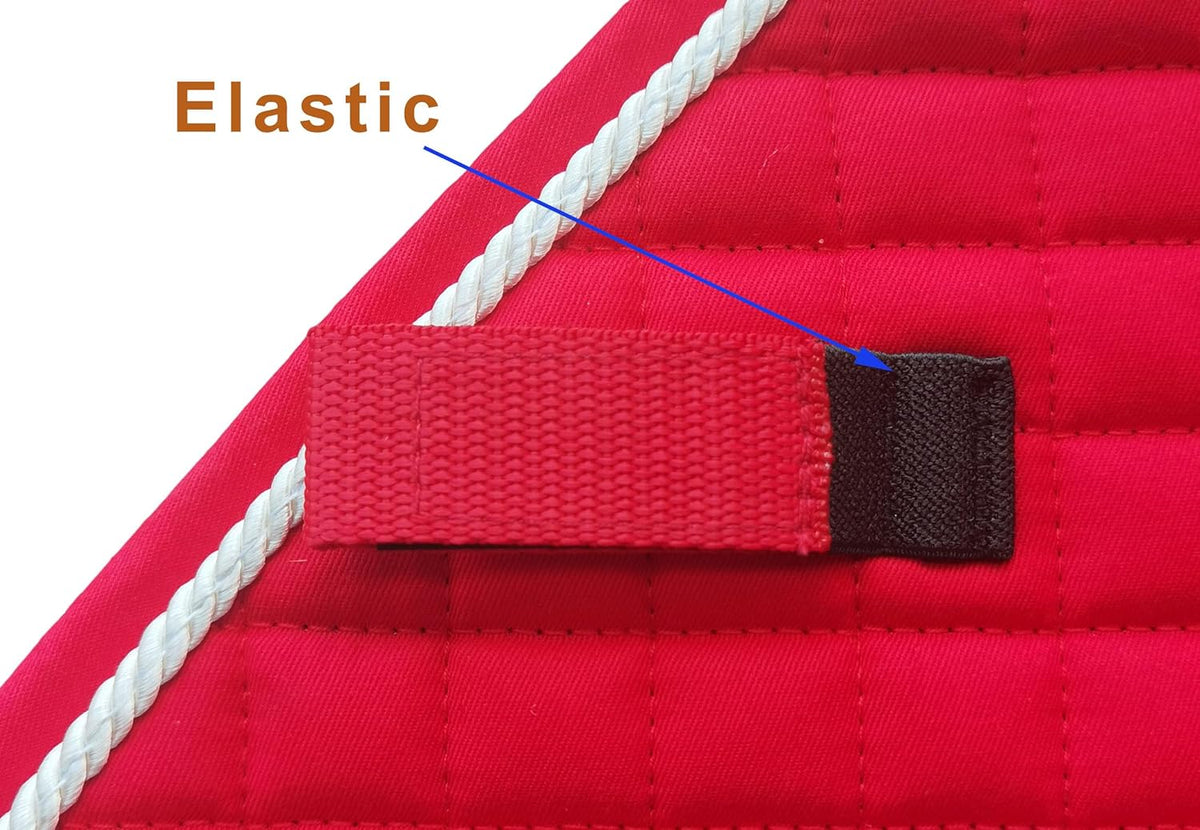 T TEKE Close Contact Saddle Pads,100% Cotton English Saddle Pads for Horses with Moisture-Wicking