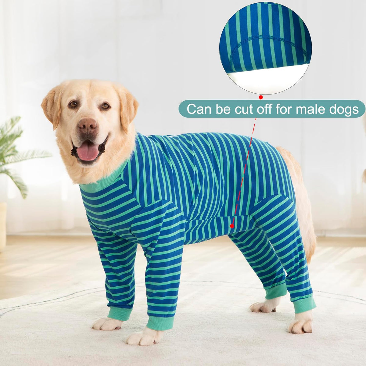 Yeapeeto Dog Onesie Surgery Recovery Suit for Large Medium Bodysuit Dogs Pajamas PJS Full Body for