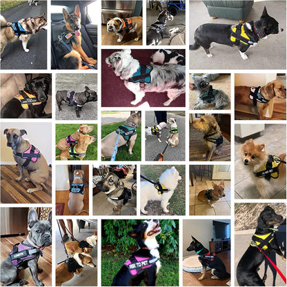 Bolux Dog Harness, No-Pull Reflective Dog Vest, Breathable Adjustable Pet Harness with Handle for