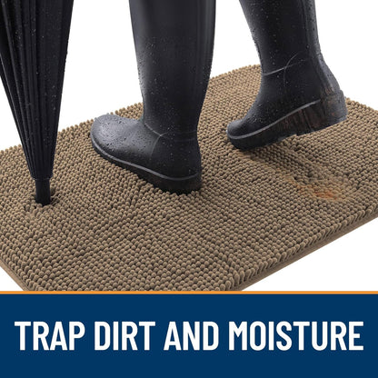 OLANLY Dog Door Mat for Muddy Paws 59x35, Absorbs Moisture and Dirt, Absorbent Non-Slip Washable