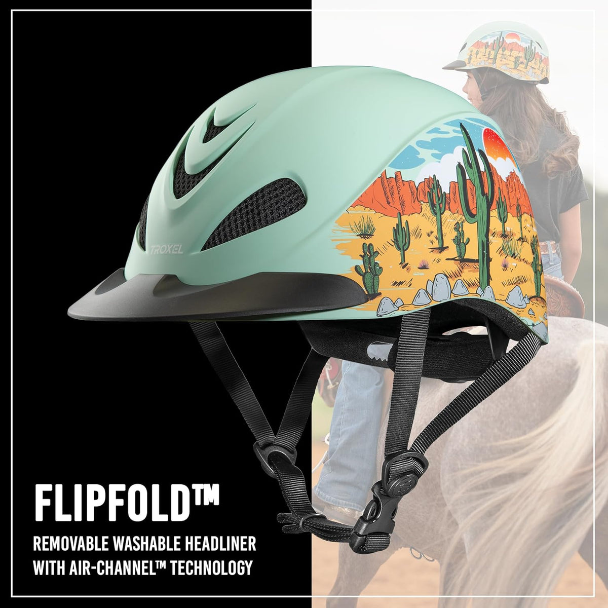 Troxel Dynasty Ultralight Horse Riding Helmet, Low-Profile, Adjustable Design, Safety Horseback