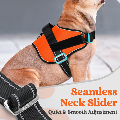 rabbitgoo Dog Harness for Large, Easy On Pet Vest with One Buckle, No Pull Adjustable Service