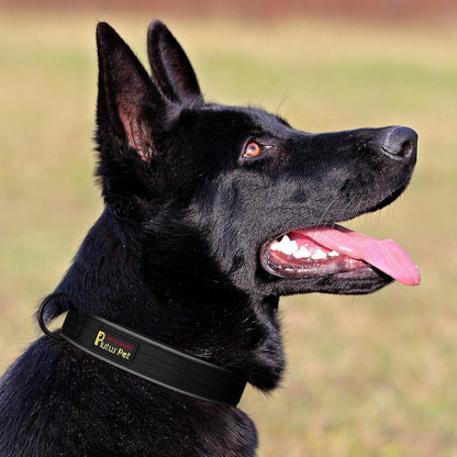 Plutus Pet Tactical Dog Collar, Reflective, Adjustable Heavy Duty Dog Collar, Soft Padded and