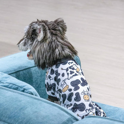 CuteBone Dog Halloween Pajamas Puppy Onesies Small Dogs Soft Pjs Coat Cat Apparel Comfy Pet