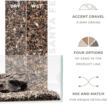 Ultum Nature Systems Controsand Santa Fe Aquarium Gravel (3L) - Small Pebbles for Fish Tank