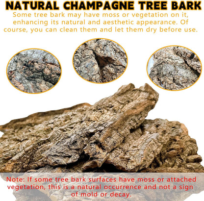 BNOSDM Reptile Terrarium Bark Substrate Bedding Tortoise Natural Cork Bark Reptile Climbing Mat