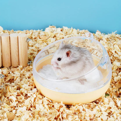 Meow&Woof Hamster Sand Bath Container, Large Sandbox Toilet Gerbil Batheoom, Tiny Chinchilla Dust