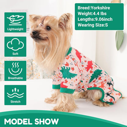 Dog Pajamas Small Sized Dogs Stretchable Summer Dog Clothes Pjs 4 Legs Girl Boy Cute Soft Puppy