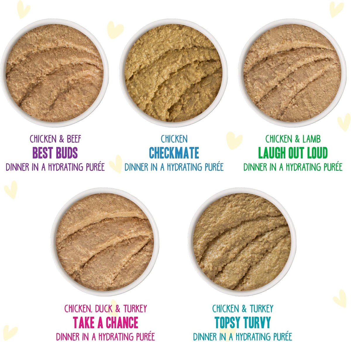 Weruva B.F.F. Play - Best Feline Friend Paté Lovers, Aw Yeah!, Fowl Play Yellow Patés Variety Pack