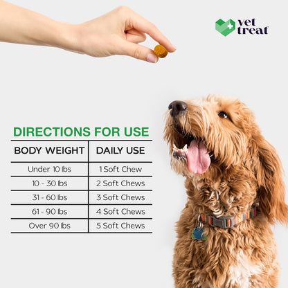 Hemp Calming Chews for Dogs - Dog Calming Chews - Anxiety Relief Treats with Melatonin - Advanced