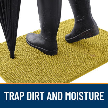 OLANLY Dog Door Mat for Muddy Paws 30x20, Absorbs Moisture and Dirt, Absorbent Non-Slip Washable