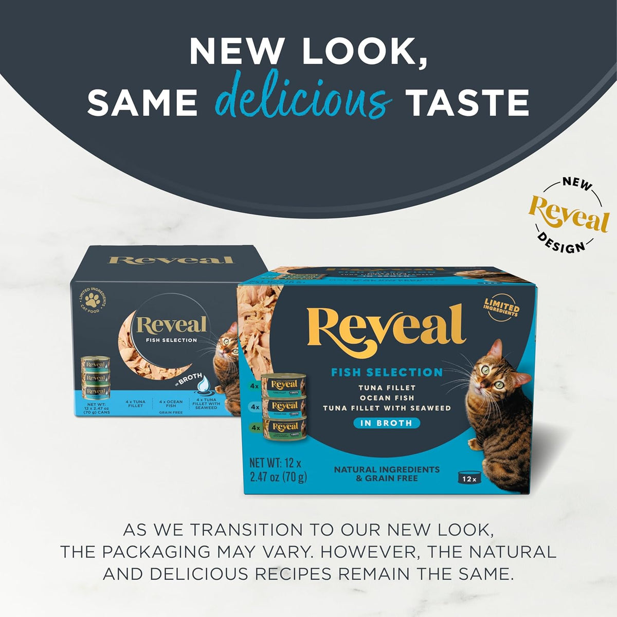 Reveal Natural Wet Canned Cat Food, Limited Ingredient, Grain-Free, Protein with No Artificial
