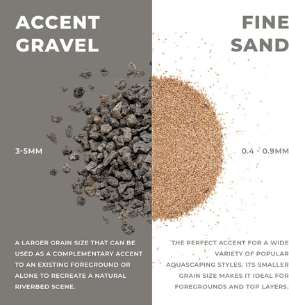 Ultum Nature Systems Controsand Vesuvius Aquarium Gravel (3L) - Versatile Aquarium Substrate for