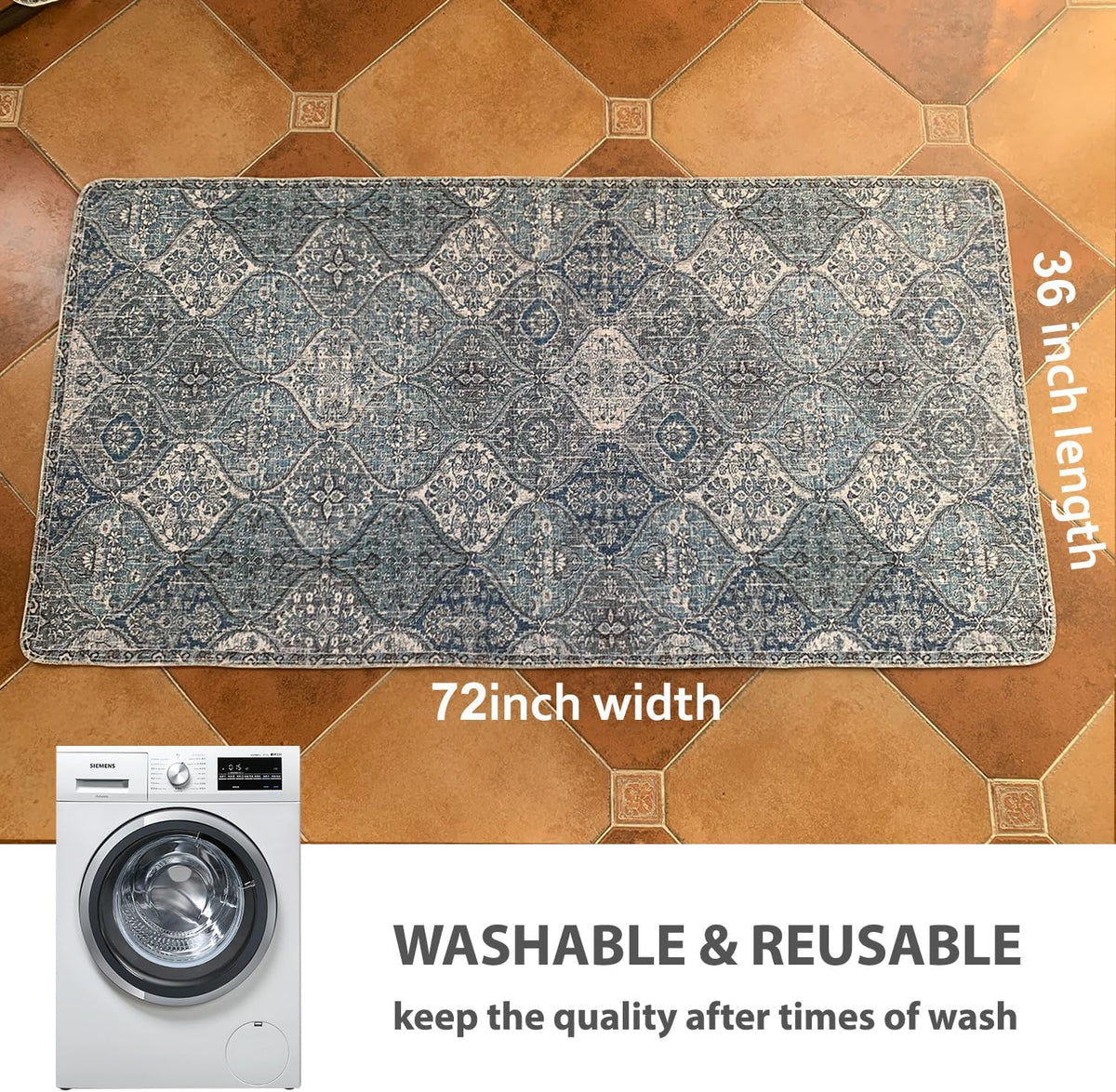 nunubaby Washable Pee Pads for Dogs, Stylish, Non-Slip and Leak-Proof Pee Pads. Reusable Potty Pads